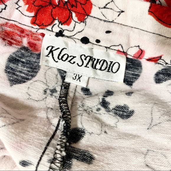 Kloz Studio Floral Capris Size 3X - Picture 4 of 4